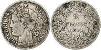 France 2 Francs Coin, Cérès, Paris, Silver, KM:817.1 -