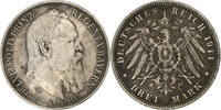 Germany 3 Mark Kingdom of Bavaria, Otto, Munich, Silver -