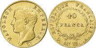France 40 Francs Napoleon I, Paris, Gold, Gadoury:1081 -
