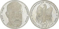 Federal Republic of Germany 10 Mark Hamburg, Silver, KM:181 -