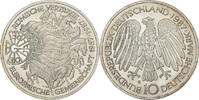 Federal Republic of Germany 10 Mark Coin, GERMANY - FEDERAL REPUBLIC, Karlsruhe, Germany -