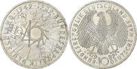 Federal Republic of Germany 10 Mark Karlsruhe, Silver, KM:173 -