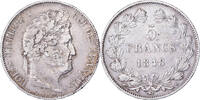 France 5 Francs Coin, Louis-Philippe, Paris, Silver -