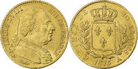 France 20 Francs Coin, Louis XVIII, Paris, Gold, KM 706.1 -
