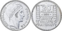 France 20 Francs Turin, Paris, Silver, Gadoury:852, KM:879 -