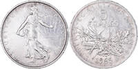France 5 Francs Coin, Semeuse, Silver, KM:926, Gadoury:770 -