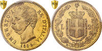 Italy 20 Lire Umberto I, Rome, Gold, PCGS, KM:21 -