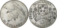 Singapore 10 Dollars Singapore Mint, Silver, KM:9.2a -