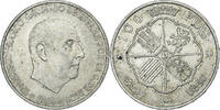 Spain 100 Pesetas Caudillo and regent, Silver, KM:797 -