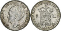 Netherlands Gulden Wilhelmina I, Silver, KM:161.1 -