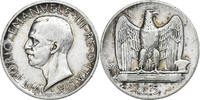 Italy 5 Lire Vittorio Emanuele III, Rome, Silver, KM:67.1 -