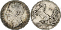 Italy 10 Lire Vittorio Emanuele III, Rome, Silver, KM:68.2 -