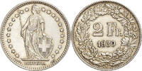 Switzerland 2 Francs Bern, Silver, KM:21 -