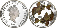 Niue 2 Dollars Elizabeth II, Silver, KM:693 -