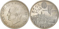 Spain 2000 Pesetas Juan Carlos I, Madrid, Silver, KM:937 -