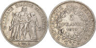 France 5 Francs Hercule, Paris, Petit A, Silver -