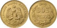 Mexico 2 Pesos Mexico City, Gold -