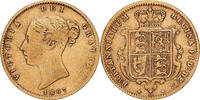 Great Britain 1/2 Sovereign Victoria, Gold, KM:735.2 -
