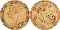 Great Britain 1/2 Sovereign Victoria, Gold, KM:784 -
