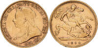Great Britain 1/2 Sovereign Victoria, Gold, KM:784 -