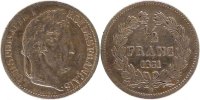 France 1/2 Franc Coin, Louis-Philippe, Rouen, Silver -
