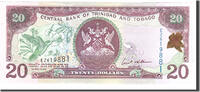 Trinidad and Tobago 20 Dollars Banknote, Undated, KM:49 -