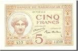 Madagascar 5 Francs Banknote, Undated, KM:35 -