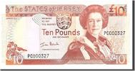 Jersey 10 Pounds Banknote, Undated, KM:28a -