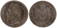 France 2 Francs Coin, Napoleon III, Napoléon III, Strasbourg -
