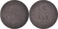 France 5 Centimes Coin, Napoleon III, Napoléon III, Strasbourg -