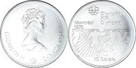 Canada 10 Dollars Coin, Elizabeth II, 1976 Olympics - Football, Royal -