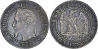France 2 Centimes Coin, Napoleon III, Bordeaux, Bronze -