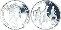 Cook Islands 5 Dollars Coin, Elizabeth II, World Cup 94.be -