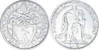 Vatican 2 Lire Coin, VATICAN CITY, Pius XII, Roma, Stainless Steel, KM:36 -