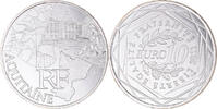 France 10 Euro Aquitaine, Paris, Aquitaine, Silver, KM:1727 -