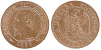 France Centime Coin, Napoleon III, Napoléon III, Lyon -