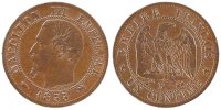 France Centime Coin, Napoleon III, Napoléon III, Lyon -