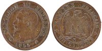 France Centime Coin, Napoleon III, Napoléon III, Marseille -