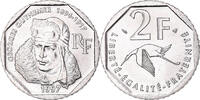 France 2 Francs Coin, Guynemer, Nickel, KM:1187, Gadoury:550 -