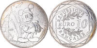 France 10 Euro Mickey premier de cordée, Paris, Silver -