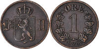 Norway Ore Coin, Bronze, KM:352 -