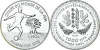 West African States 1000 Francs Coin, Paris, FIFA World Championship -