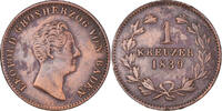 German States Kreuzer Coin, Copper, KM:203 -