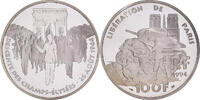 France 100 Francs Coin, Libération de Paris, Libération, Proof -