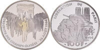 France 100 Francs Coin, Libération de Paris, Libération, Proof -
