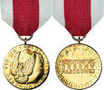 Poland Medal Mérite pour la Défense Nationale, Classe Or, Uncirculated, Gilt -