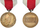 Poland Medal Mérite pour la Défense Nationale, Classe Bronze, Uncirculated -