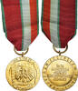 Poland Medal Maintien de la Paix, WAR, Uncirculated, Gilt Bronze -
