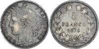 France 5 Francs Coin, Cérès, Bordeaux, Silver, KM:818.2 -