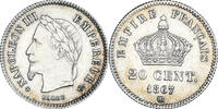 France 20 Centimes Coin, Napoleon III, Napoléon III, Strasbourg -